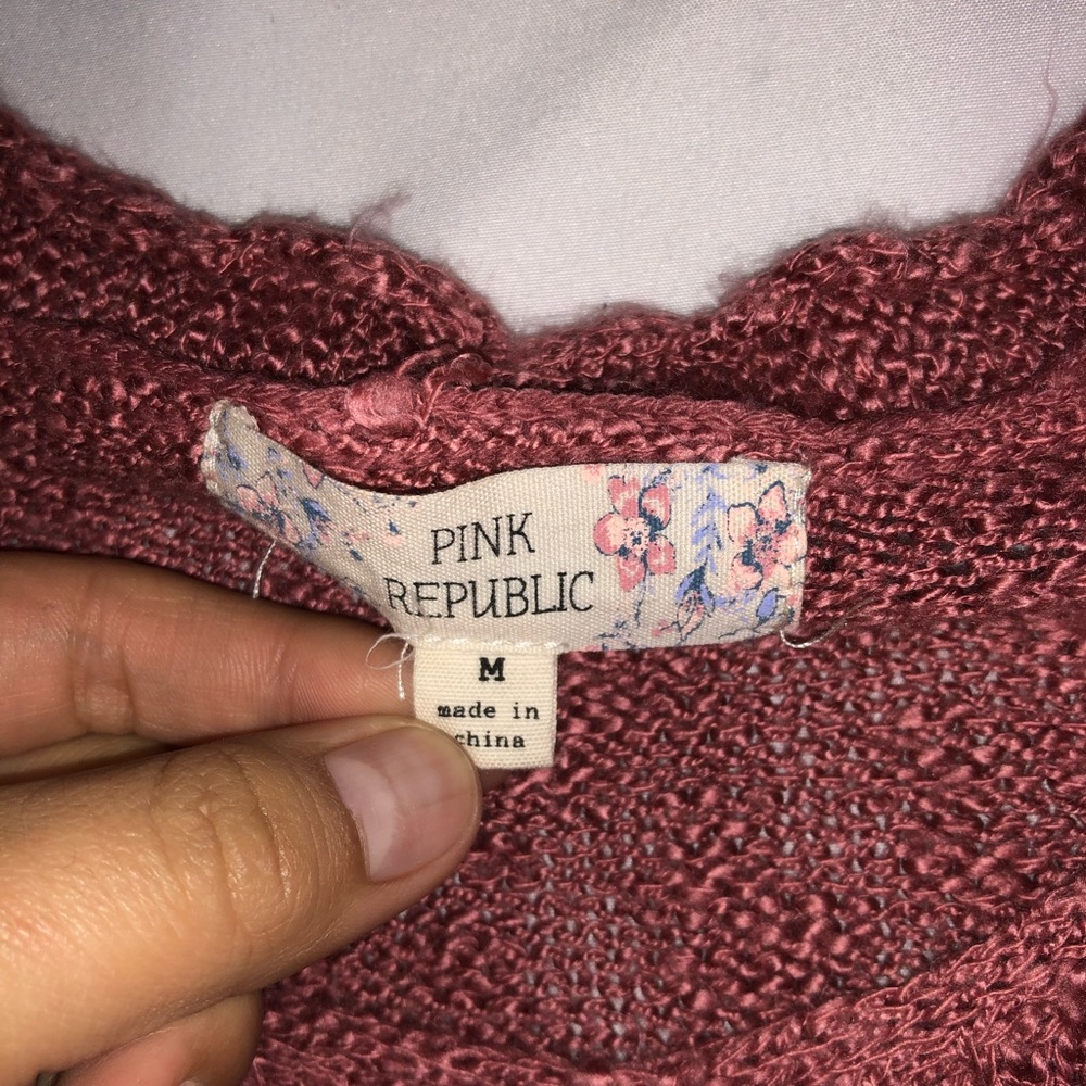 Pink Republic Knit Off Shoulder Sweater